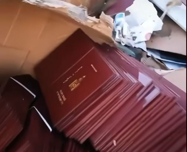 ‘Birth Certificate’ covers discarded illegally